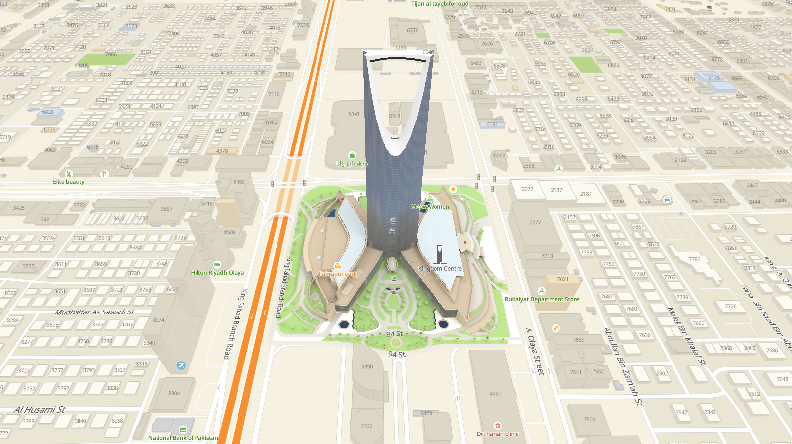 3D models on the map