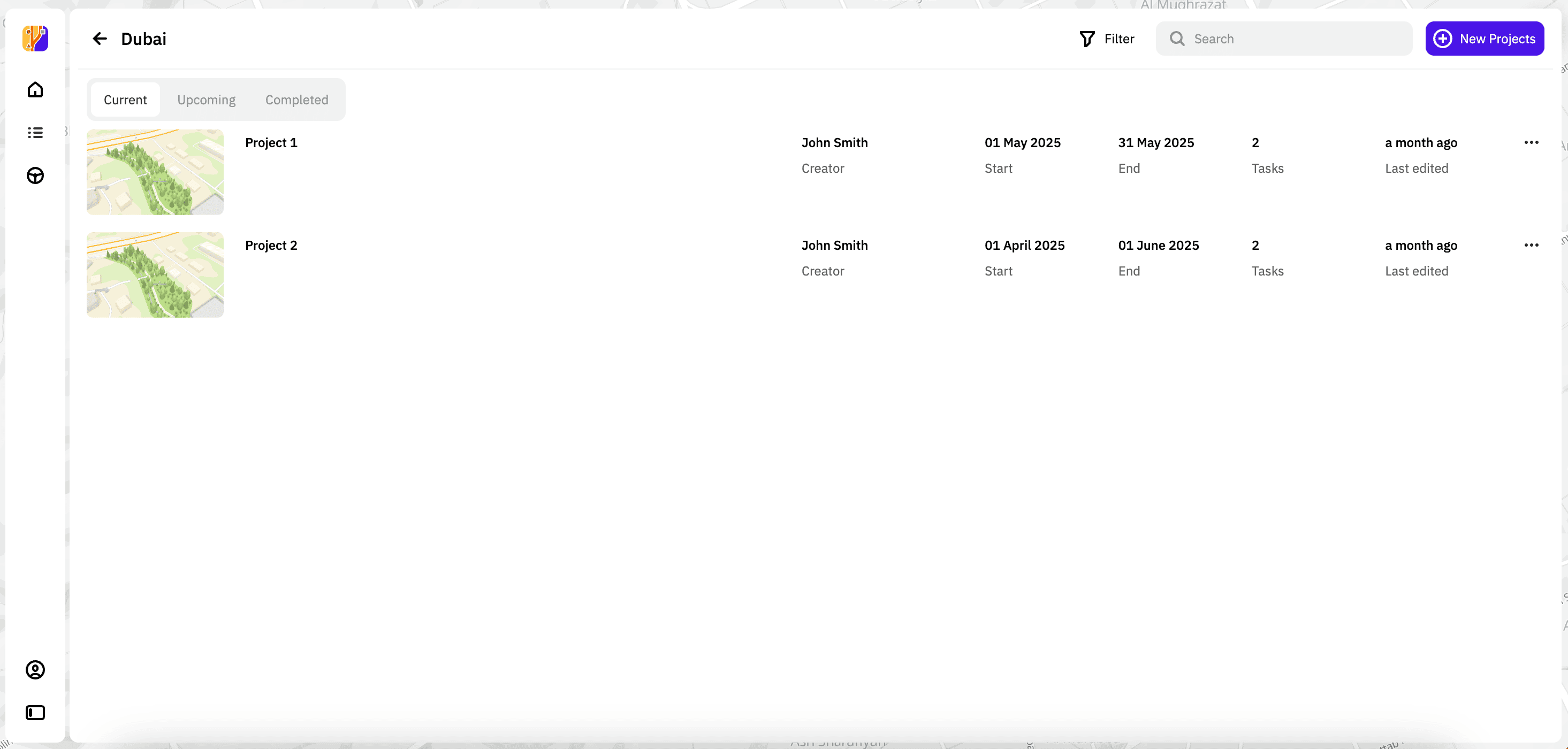 Working with projects
