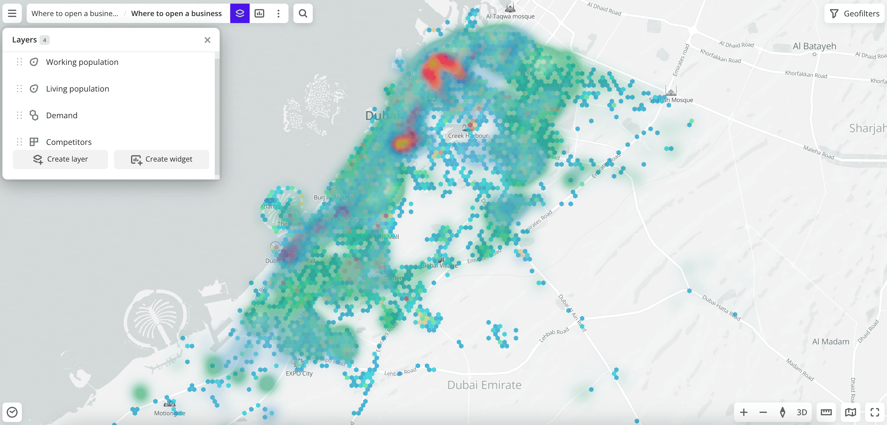 Where to open a business