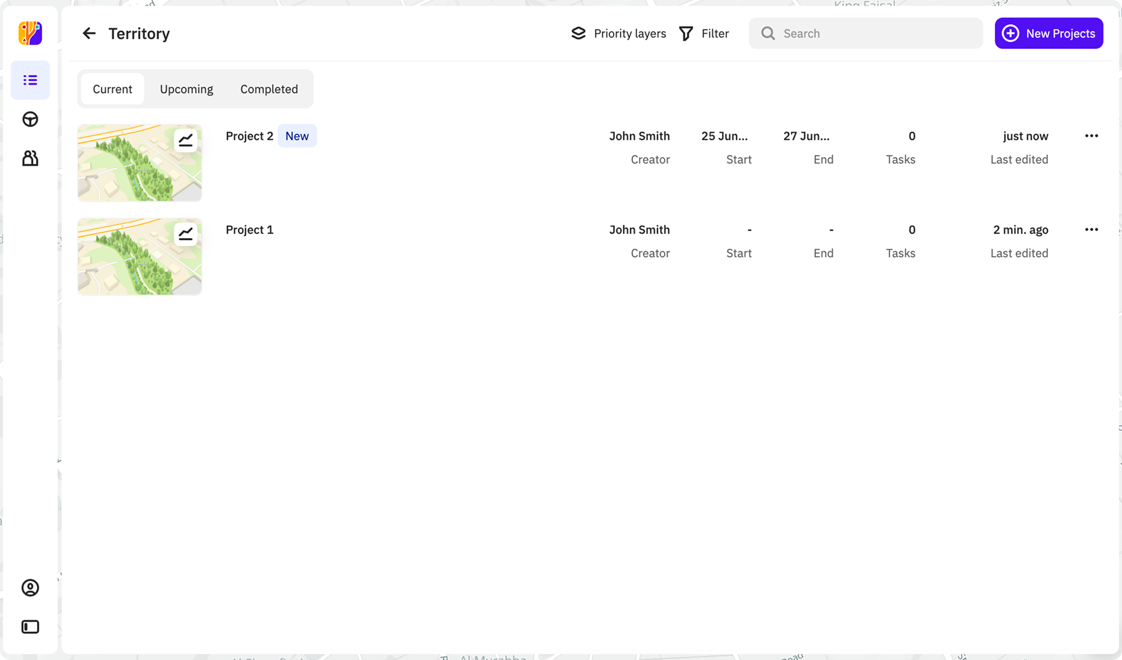 Working with projects