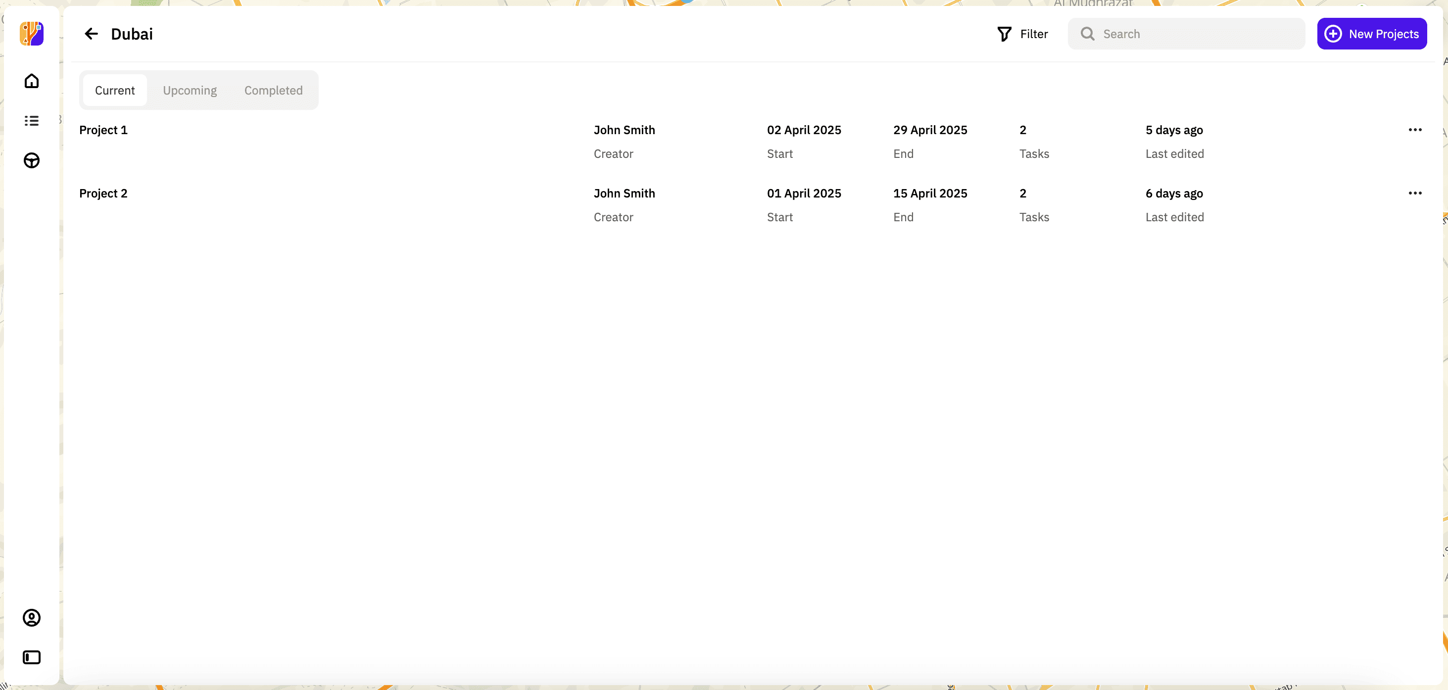 Working with projects