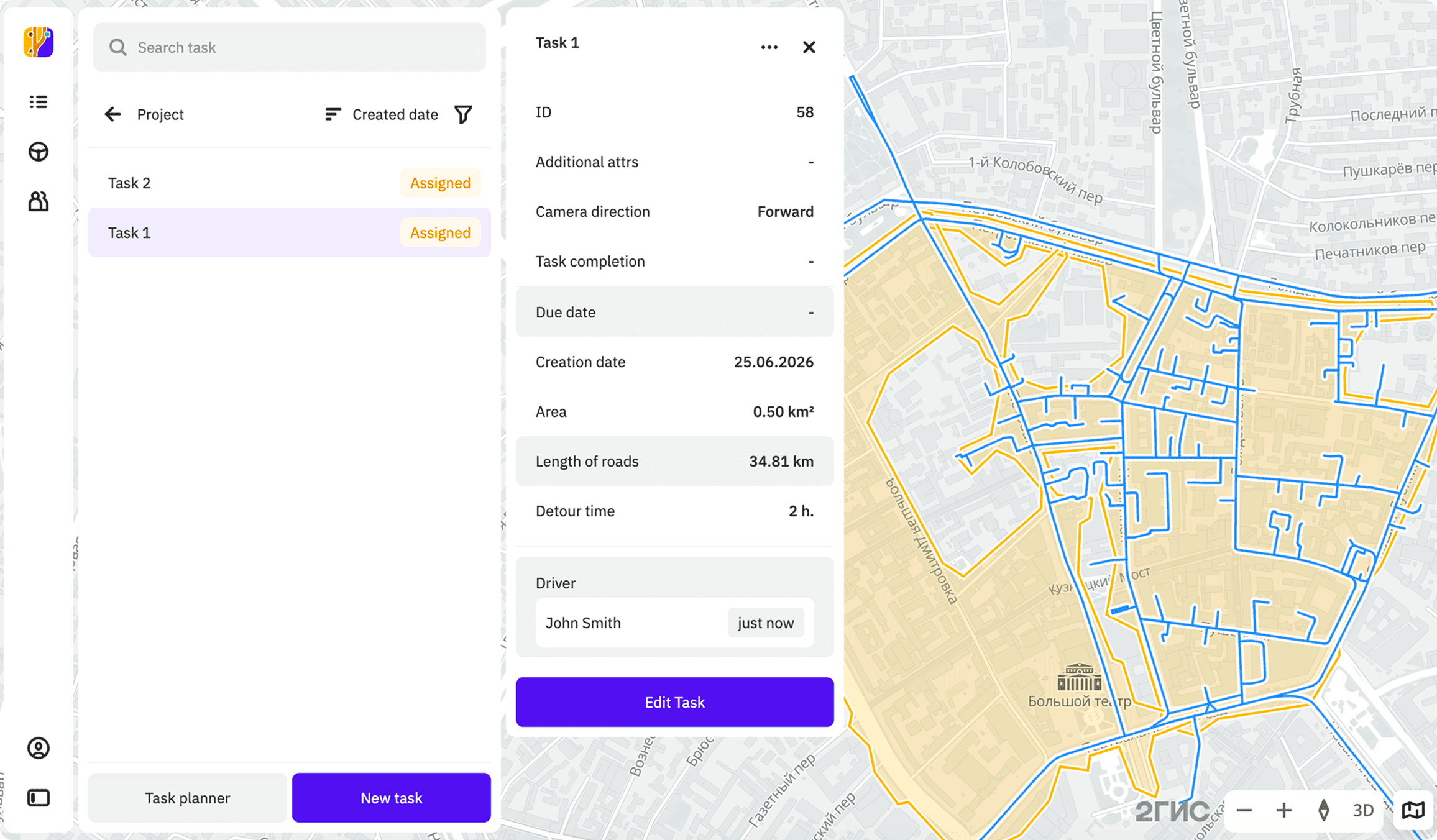 List of tasks