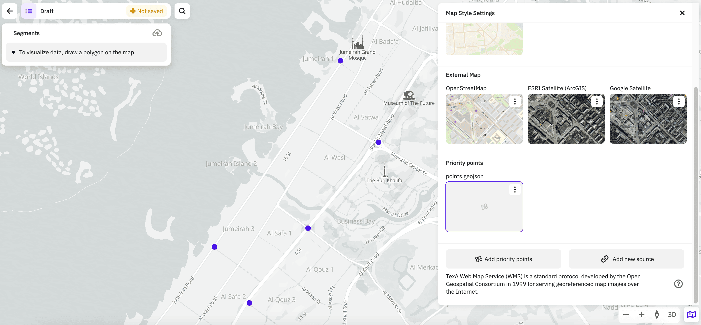 Uploading points from a file