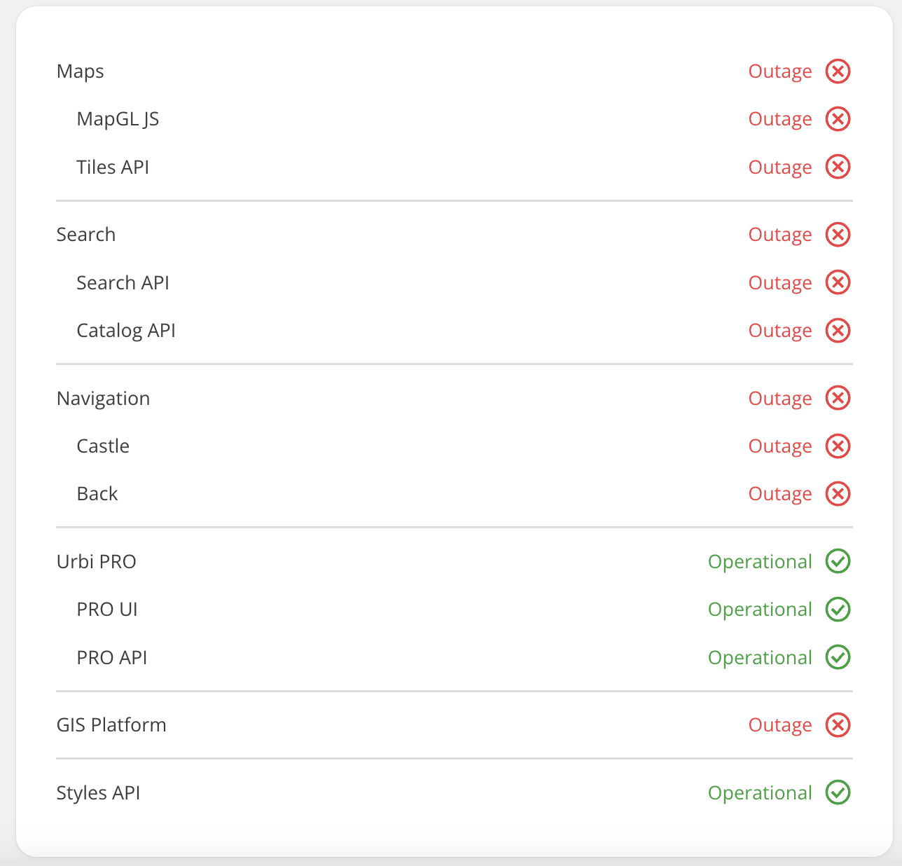 Status Page
