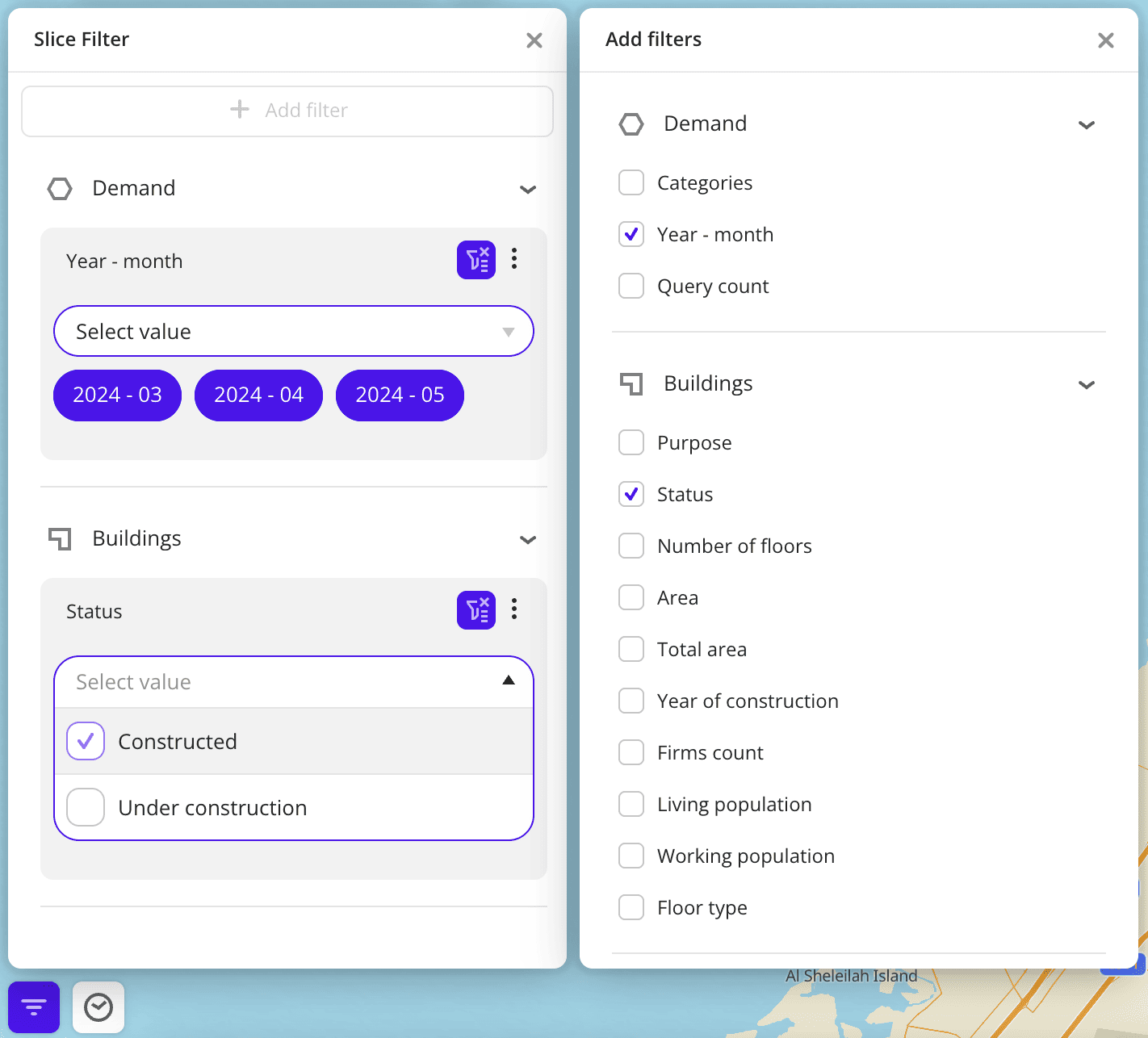 Slicer Filter widget
